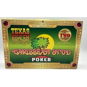Texas Hold'Em Caribbean Stud Poker Trainer by TDC Games COMPLETE